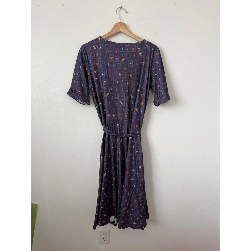 Dolly and Dotty Navy Bug Collection Matilda Wrap Dress – Size USA 12 – NWT - Picture 4 of 4